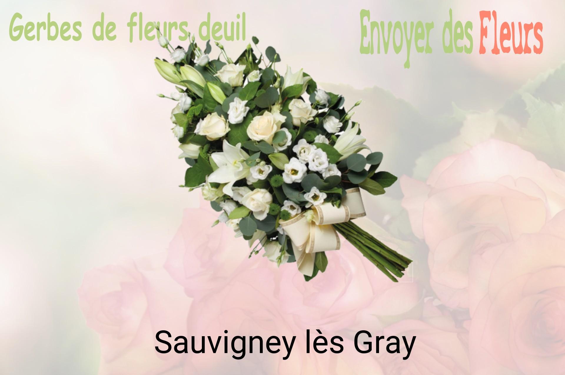Gerbe de fleurs de deuil livrée à Sauvigney-lès-Gray